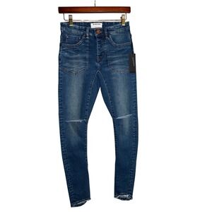 NWT One x One Teaspoon Desperados Bonnie Blue Skinny Jeans 26 Distressed 2016
